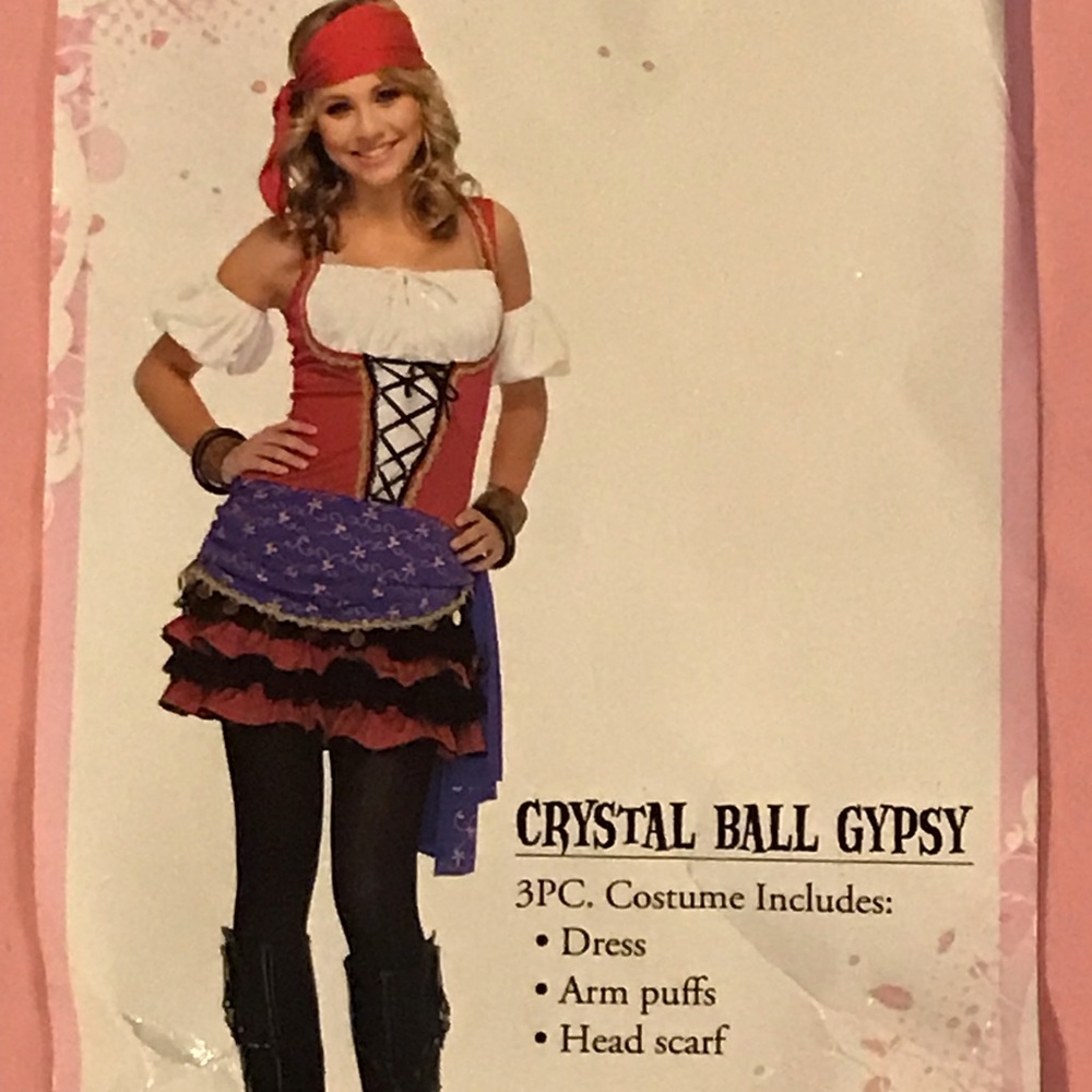 Crystal Ball Gypsy Costume- Size Jr. S/M